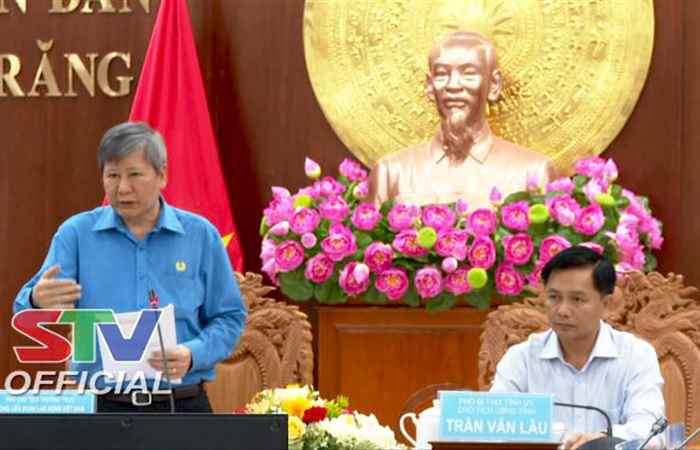 UBND tỉnh Sóc Trăng làm việc với Tổng LĐLĐ Việt Nam về tiến độ triển khai đầu tư Dự án nhà ở thuộc Quy hoạch khu thiết chế Công đoàn  